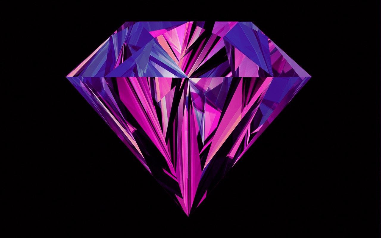 Purple Diamonds Live Wallpaper Screenshot