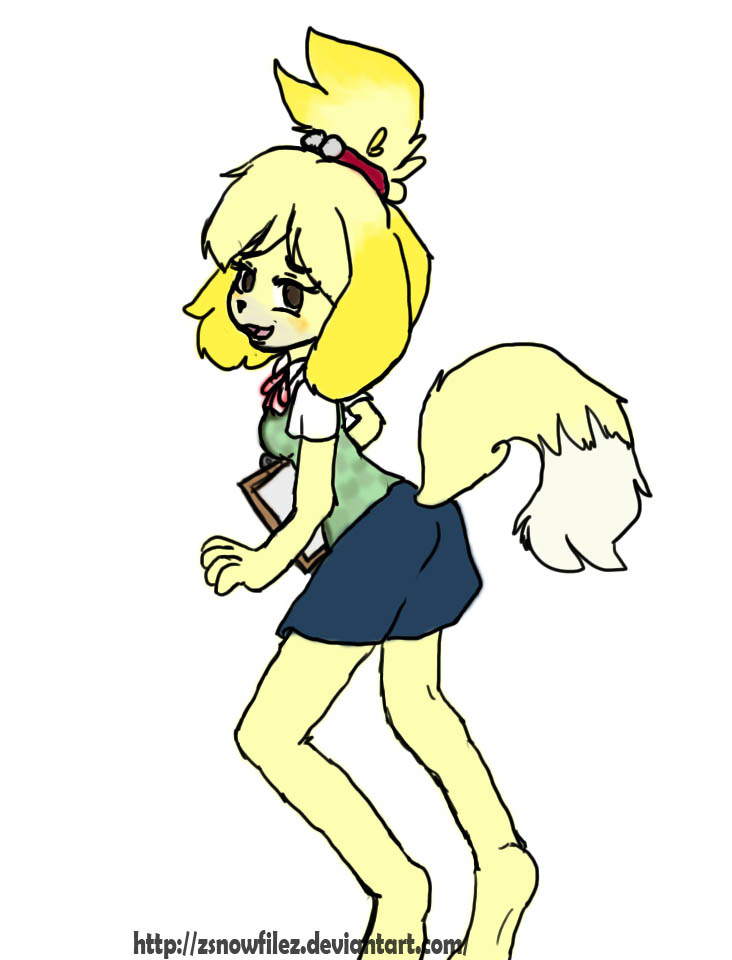 Acnl Isabelle By Zsnowfilez