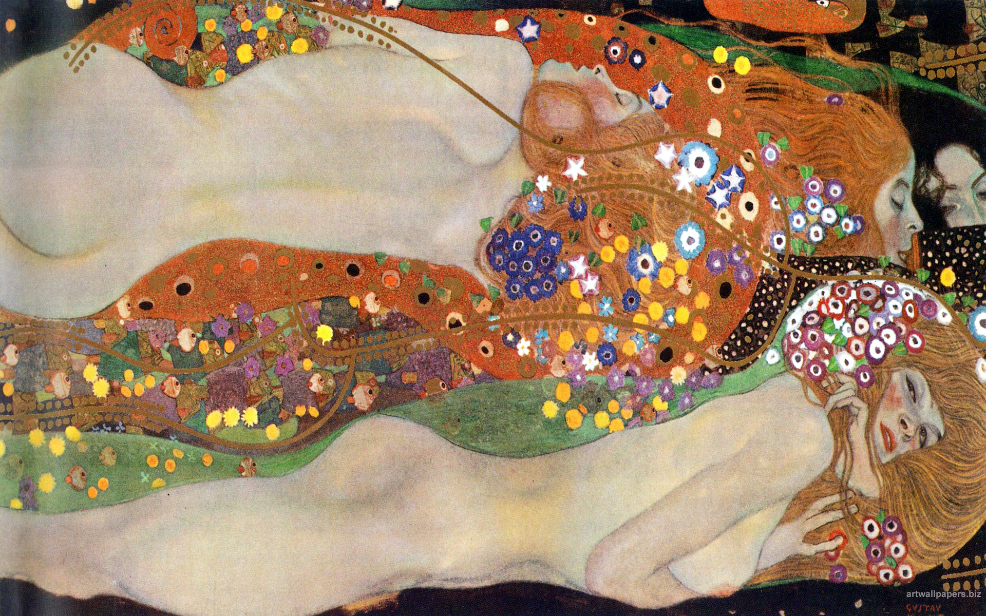 Gustav Klimt Wallpaper Fine Art Paintings