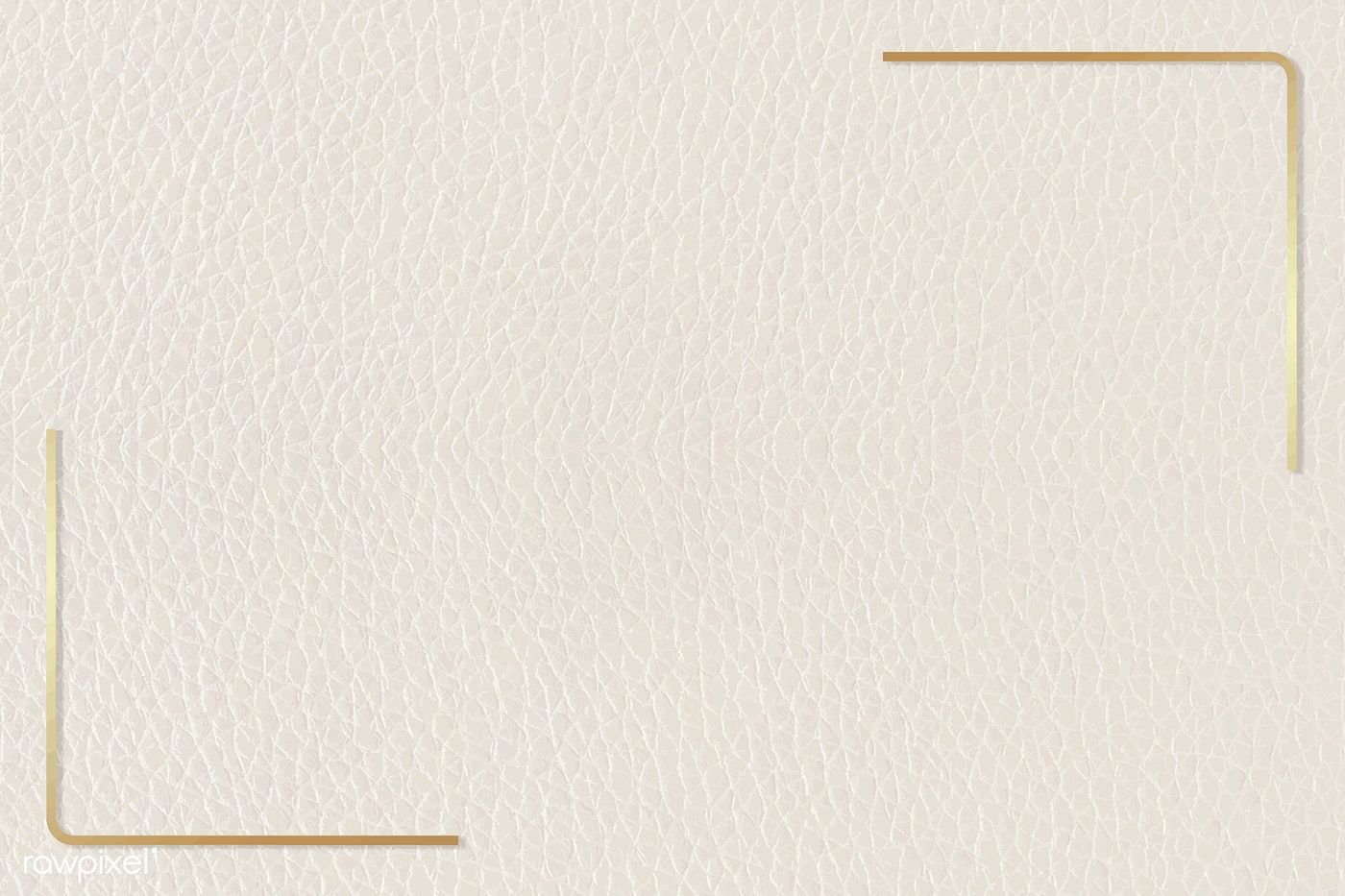 Premium Vector Of Gold Frame On Beige Leather Background