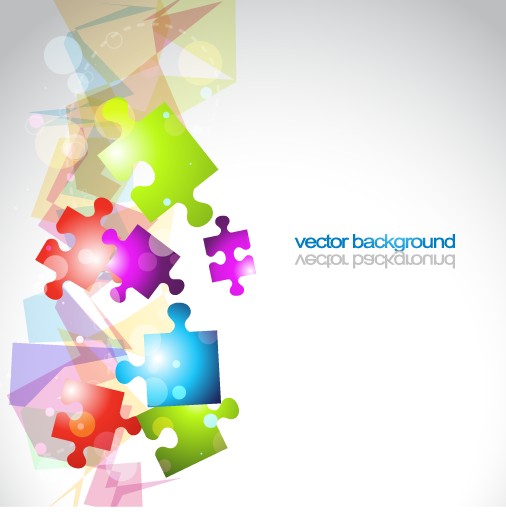 Background With 3d Shapes Vector Graphic Background