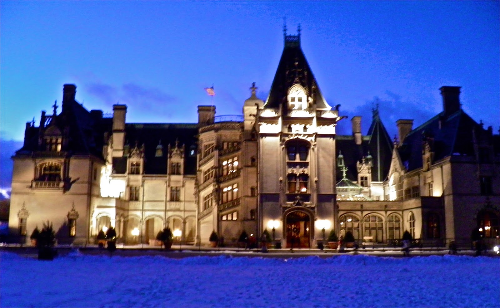 Biltmore Estate Christmas Snow House Looked Like A Pletely