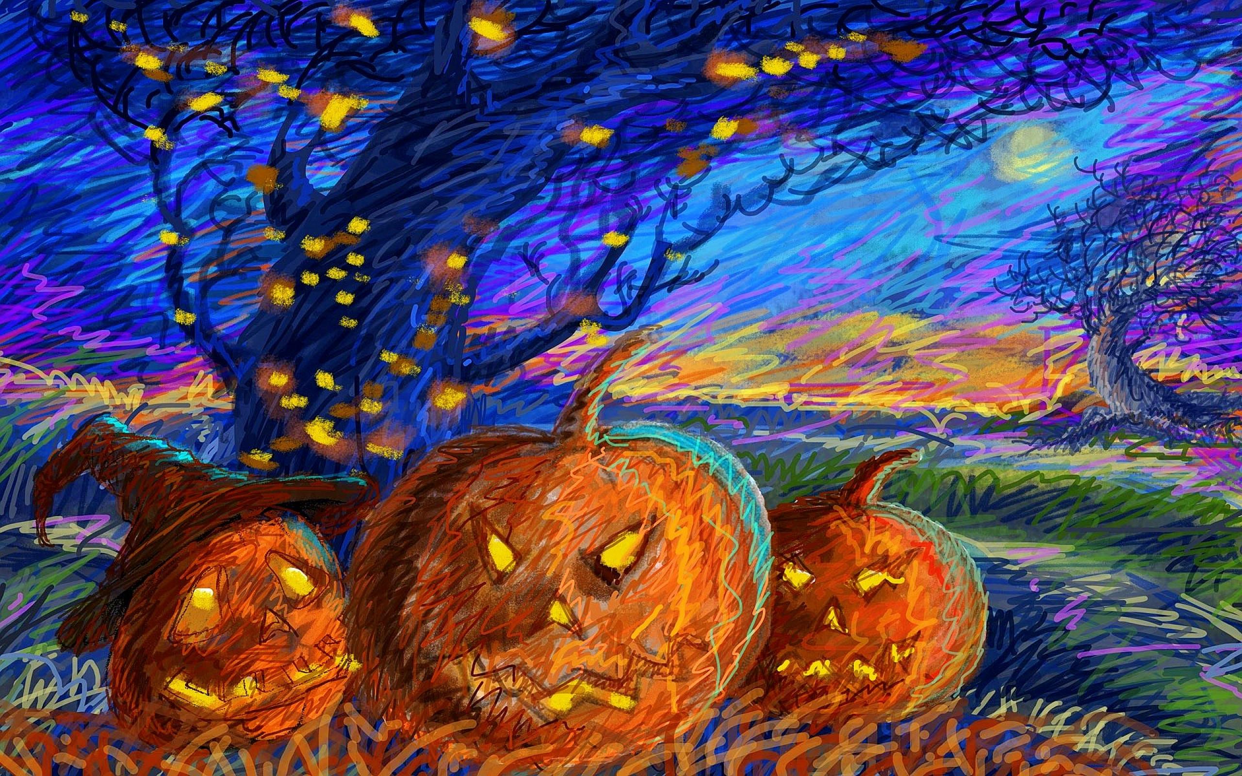 Abstract Halloween Wallpaper X HD