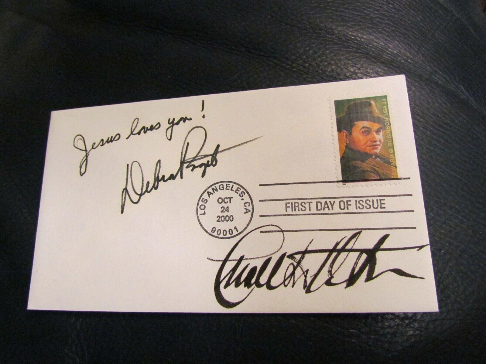 Charlton Heston Debra S Signed Autographed 1st Day Cover