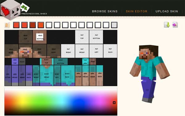  Minecraft online skin editor you can customize your own Minecraft 600x378