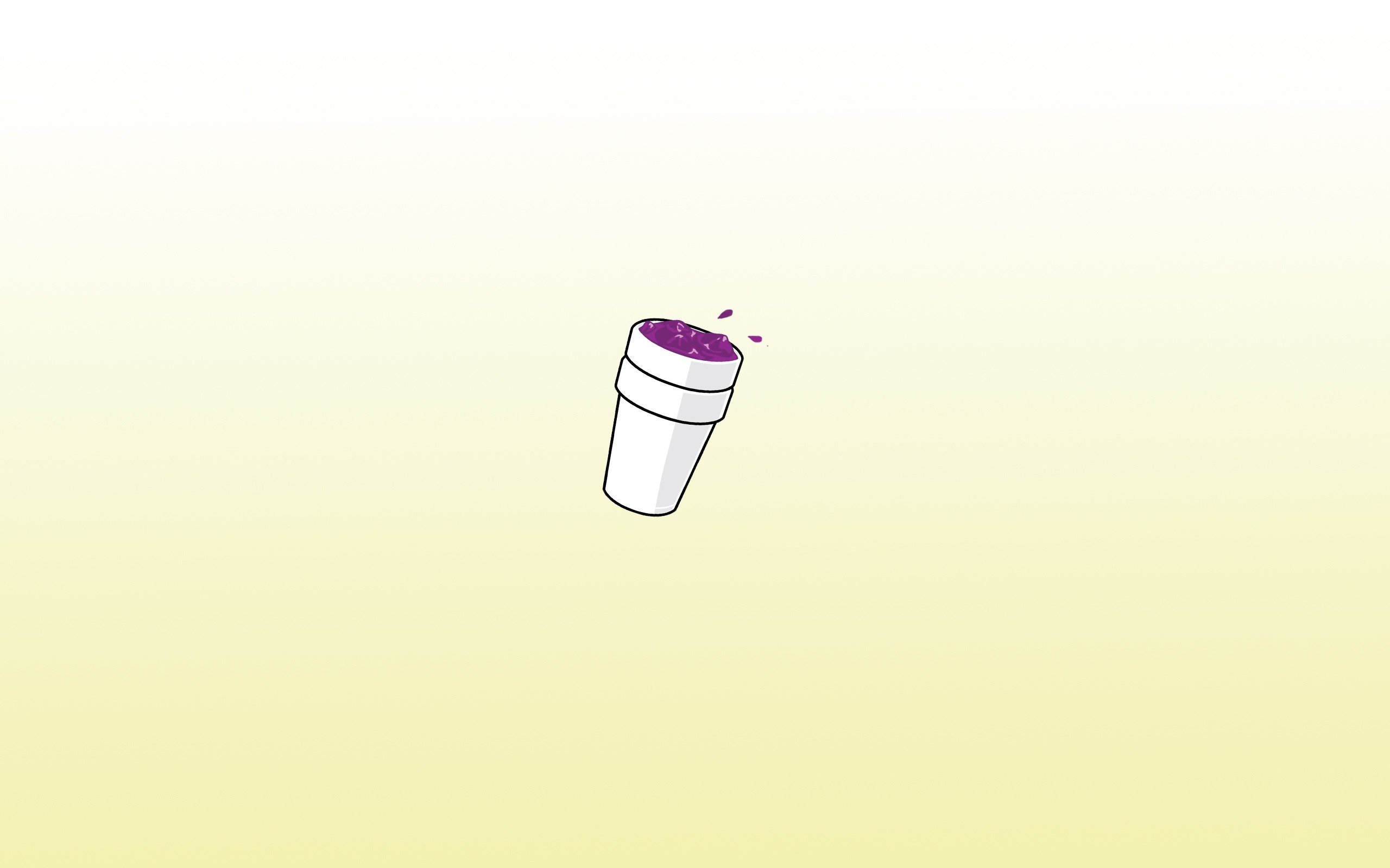 Lean Sizzurp White Yellow Purple Dope Drugs Minimalism