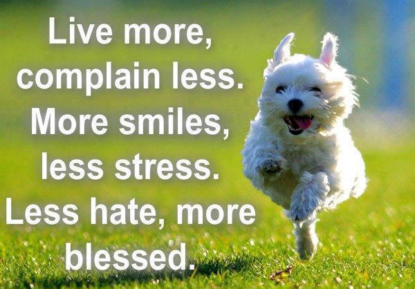 Plain Less More Smiles Stress Good Thoughts Wallpaper