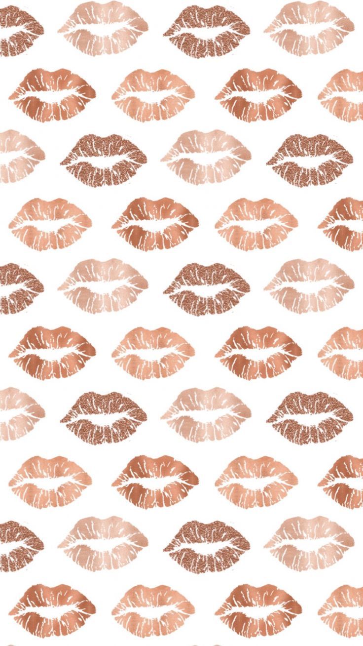 Rose Gold Lips Wallpaper iPhone Background