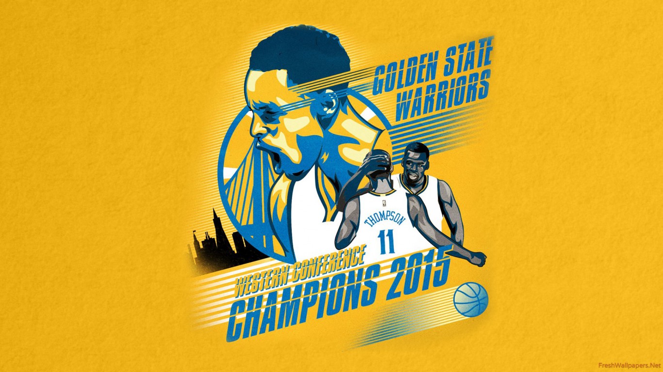 Golden State Warriors Nba Western Conference Champions Wallpaper