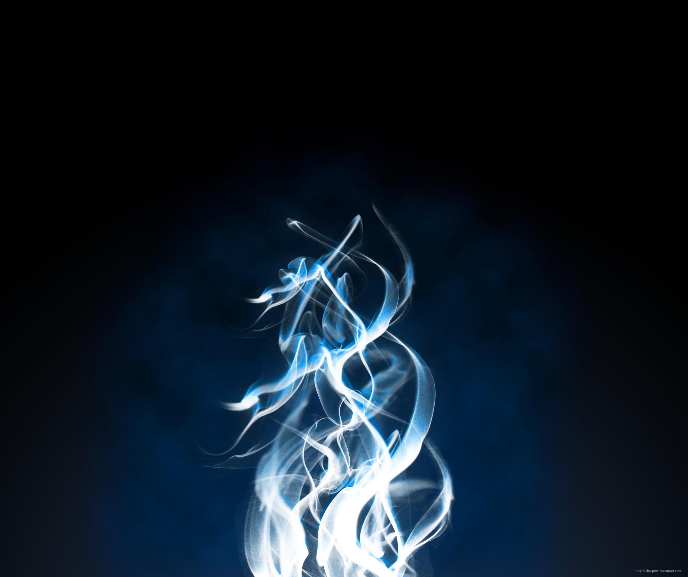 Blue Fire Background