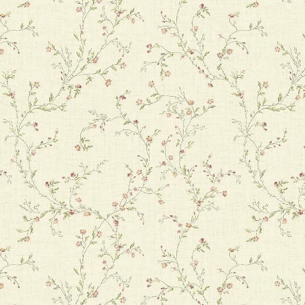 Miniature Mauve Flower Trail Wallpaper Patterns