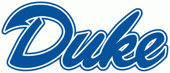 Duke Blue Devils Wordmark Logo In A Script With