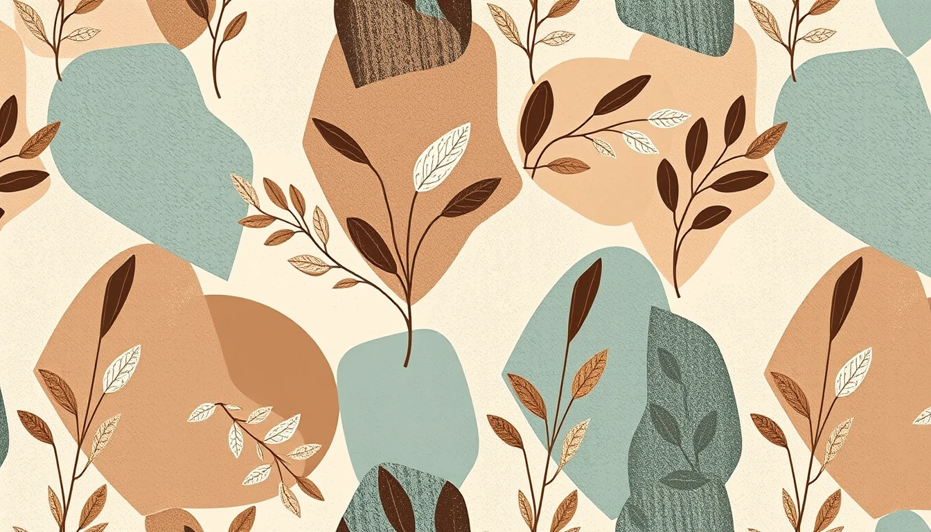 Teal And Brown Wallpaper