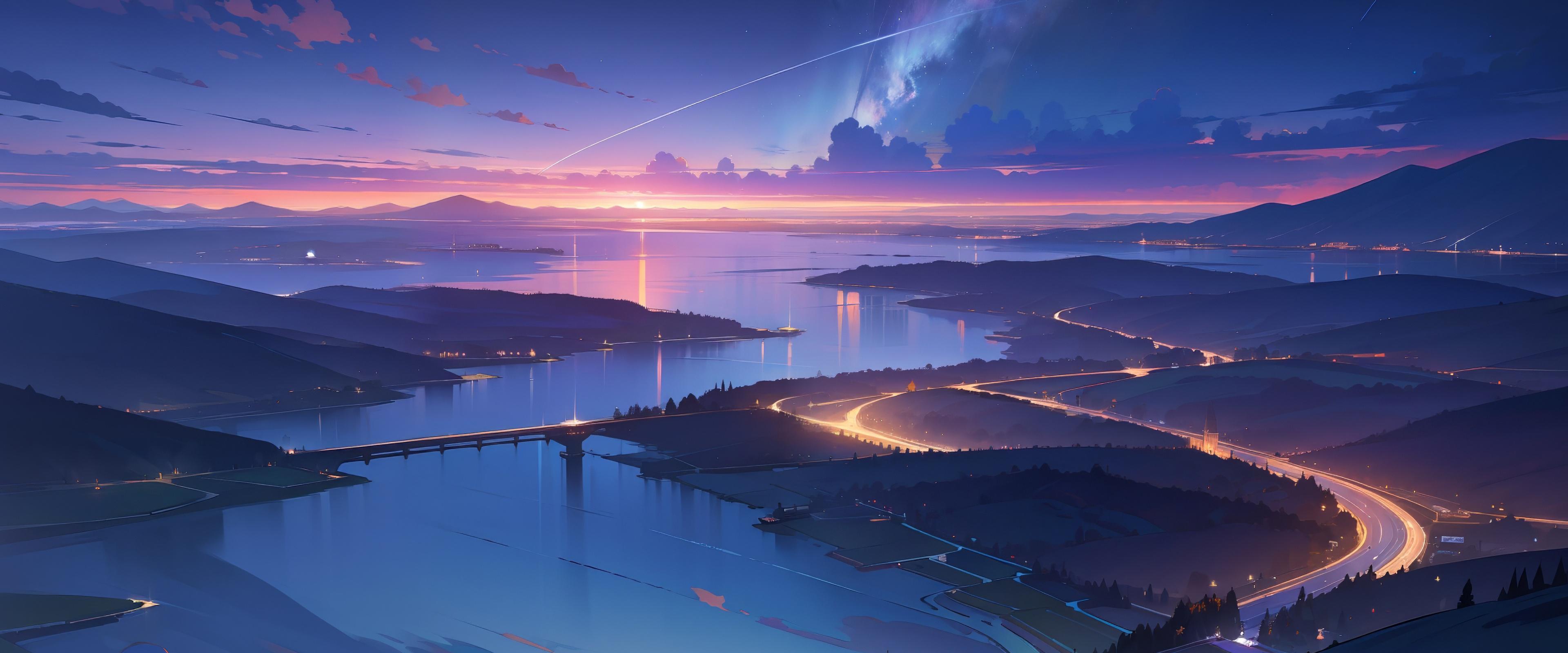 Anime Landscape[3840x1600 rWidescreenWallpaper