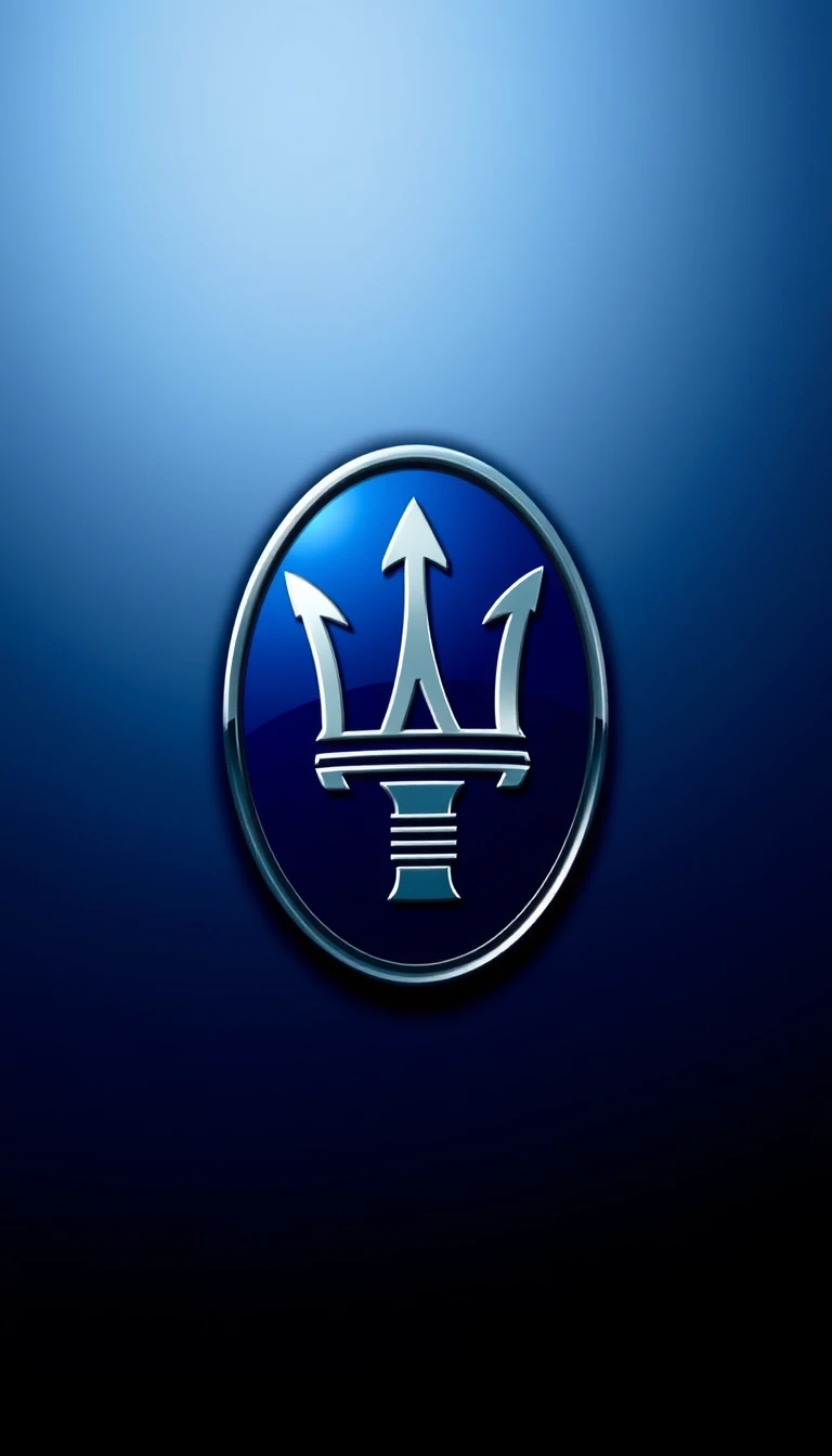 Maserati Logo Phone Wallpaper