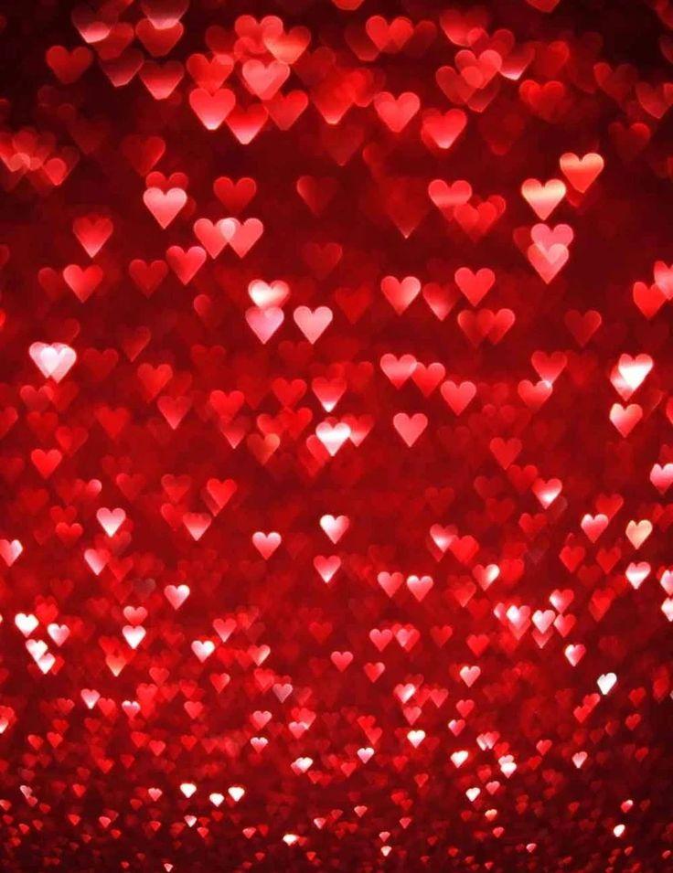 Red Hearts Love Valentine Backdrop For Photography Vat