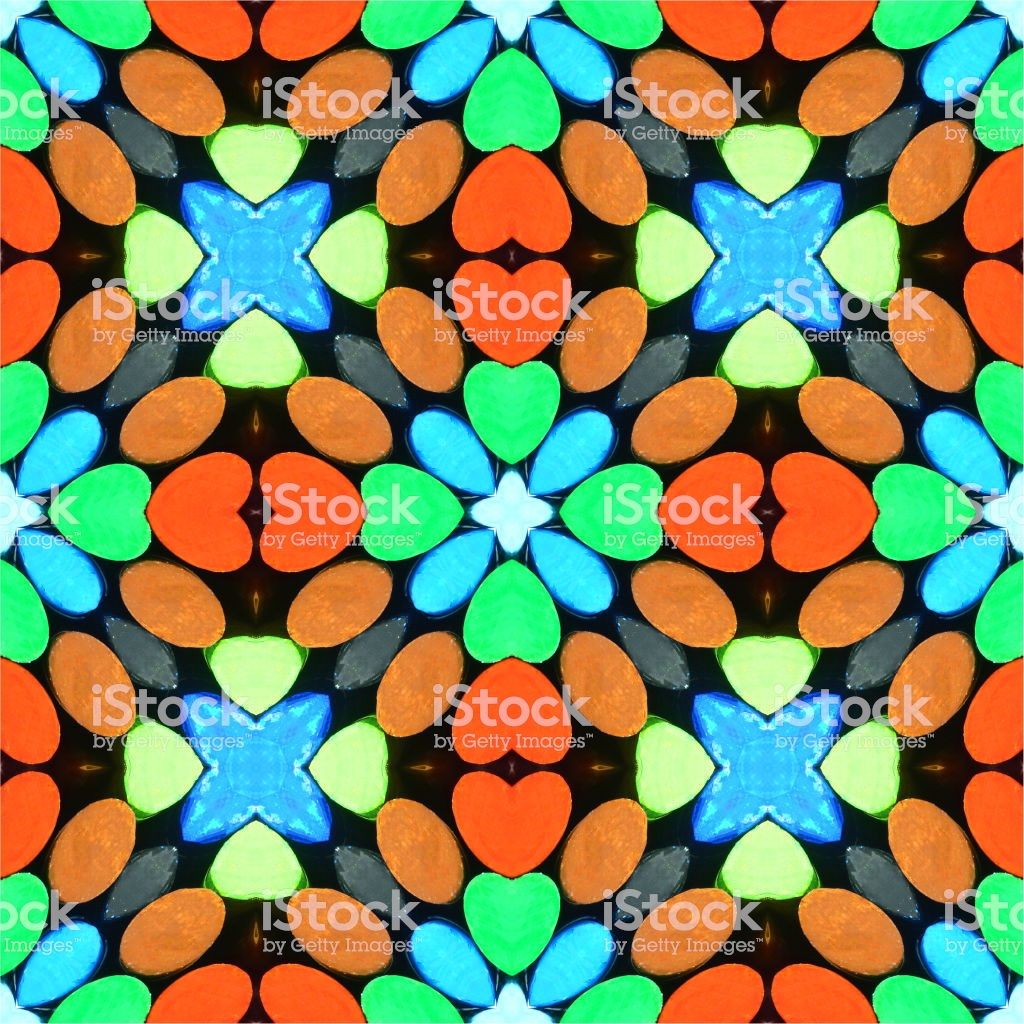 Abstract Kaleidoscope Background Beautiful Multicolor
