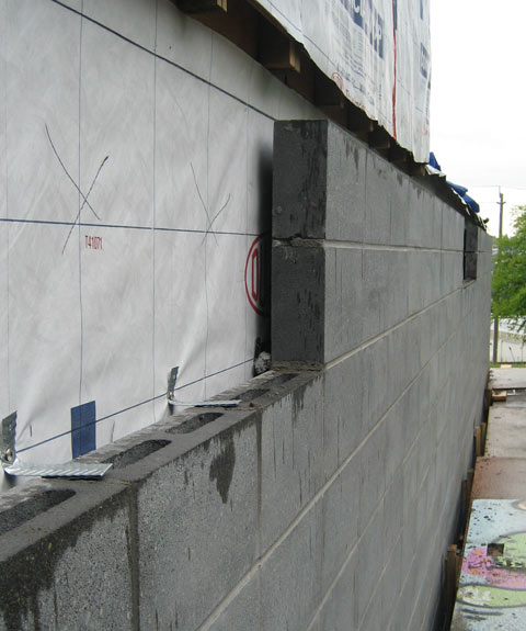 Concrete Block Wall Lock