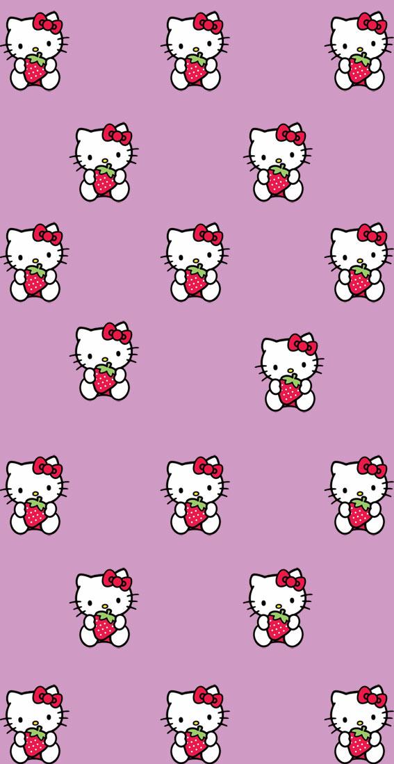 Cute Hello Kitty Wallpaper Ideas Soft Purple Background