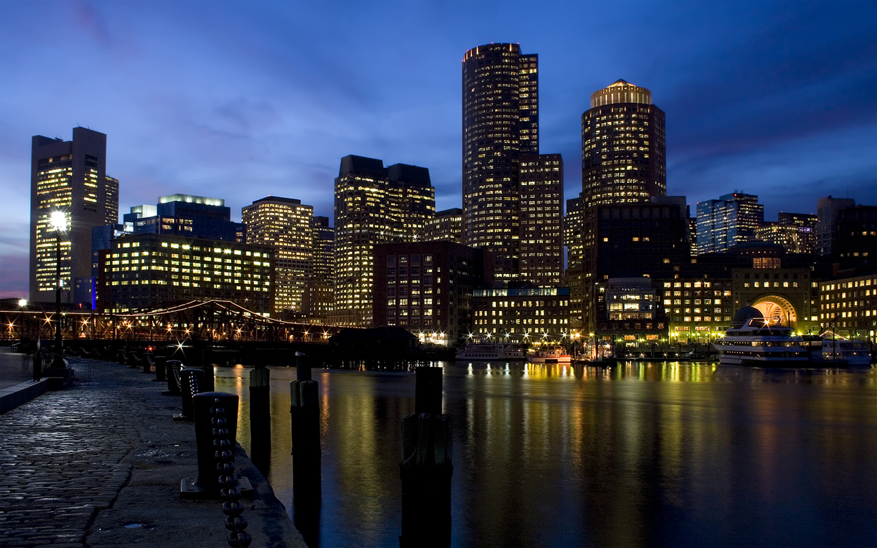 Boston Skyline Wallpaper HD Early