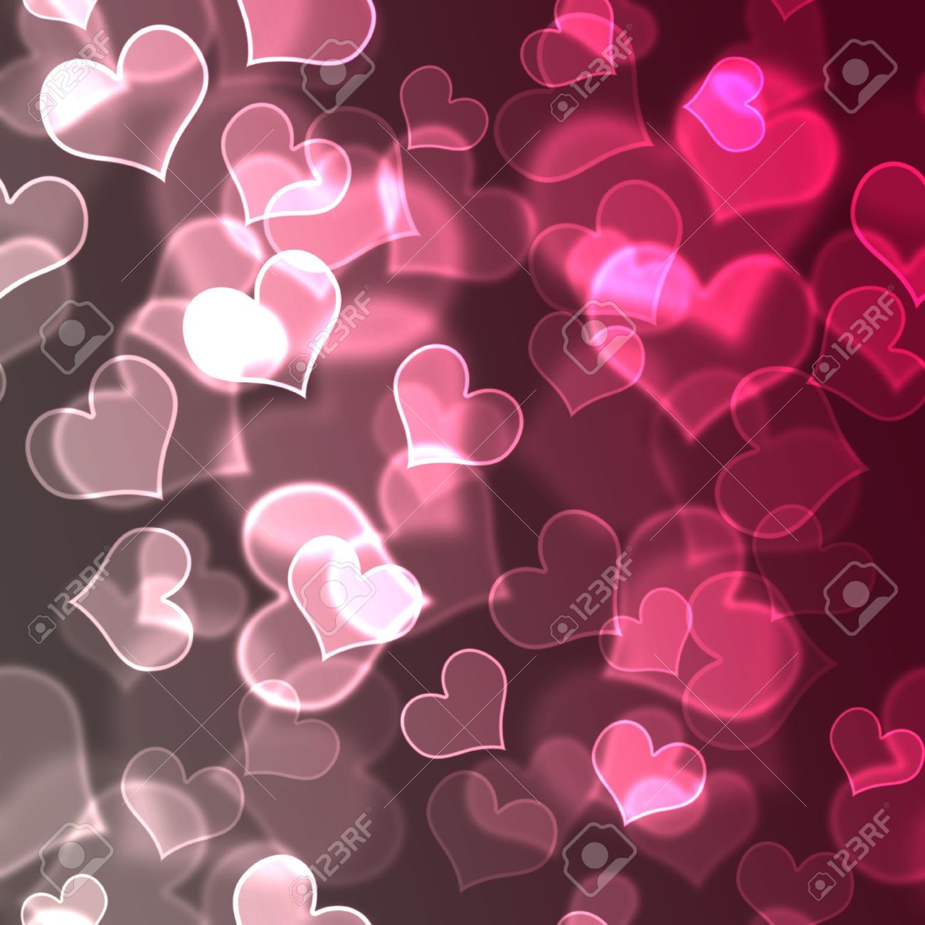 Red Hearts Background Wallpaper