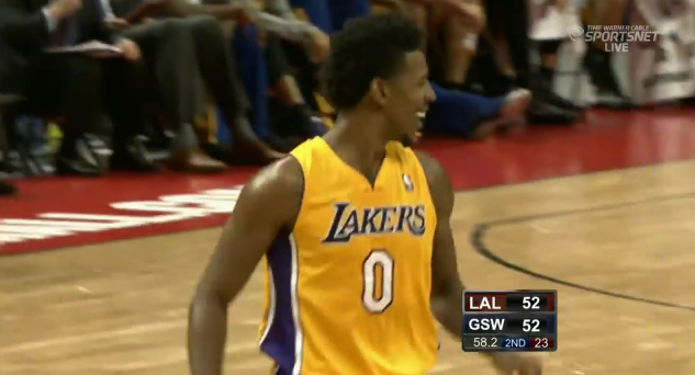 Nick Young Puts Down A Nice Dunk In Transition