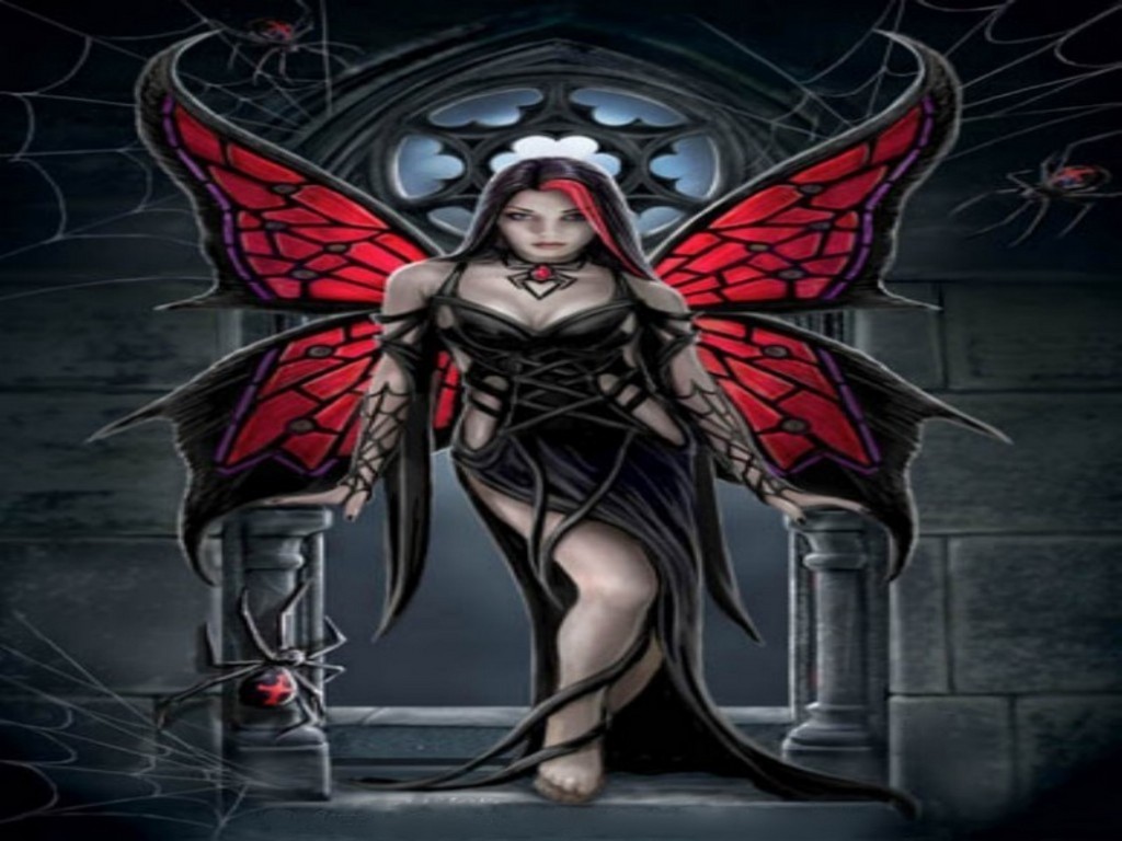 Gothic Fairies Fairy Wallpaper The Red Winged