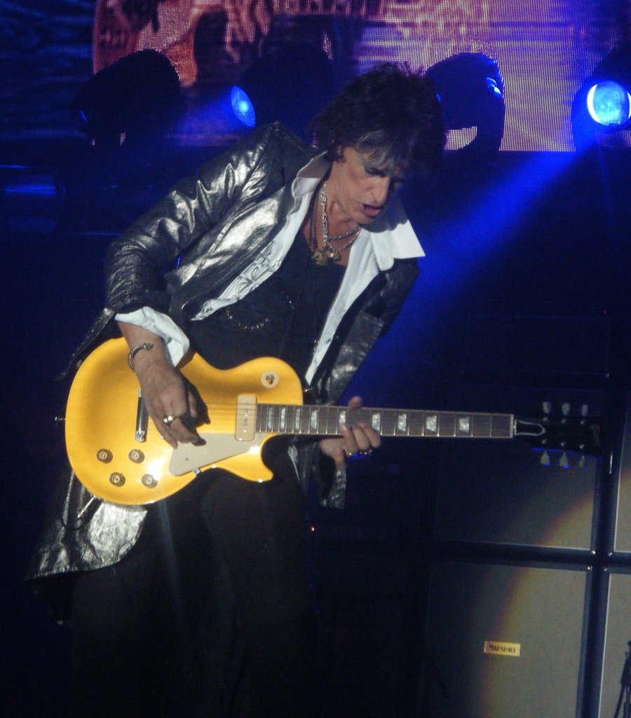 Joe Perry Wallpaper With Guitar By