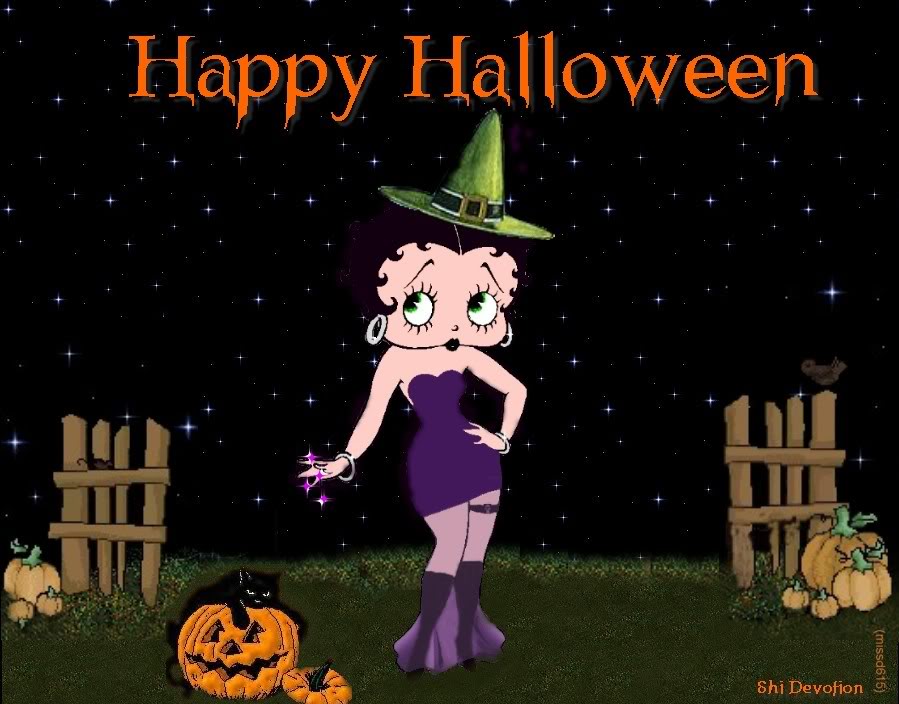 Betty Boop Happy Halloween Wallpaper Background Theme Desktop 899x704