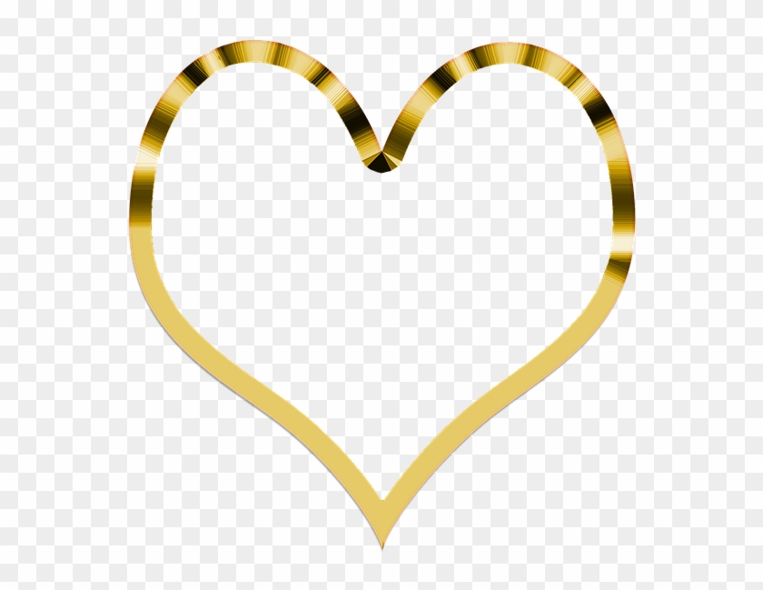 Symbol Heart Love Symbolism Background Gold Transparent