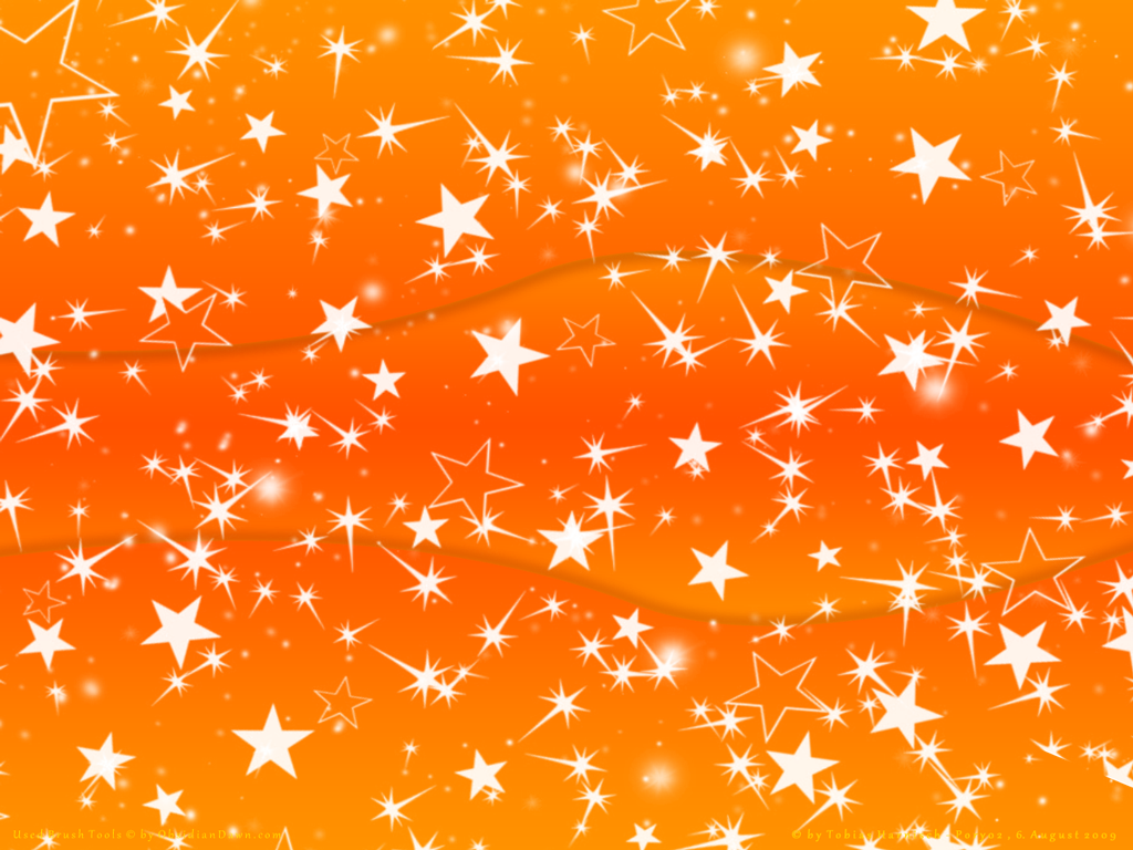Orange Stars Wallpaper by Poronyos II on