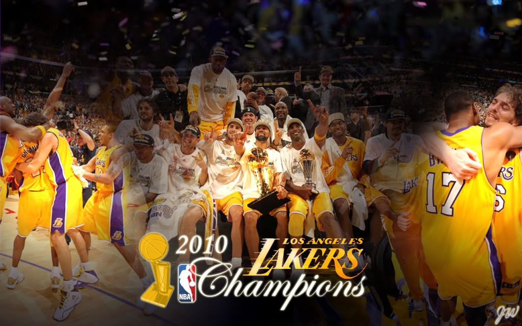 La Lakers Nba Champions Wallpaper Photo Lakers2010nbachamps Jpg