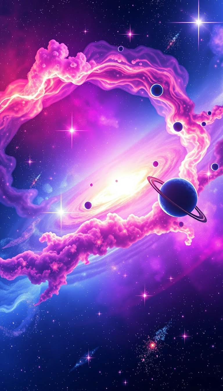 3d Space Phone Wallpaper