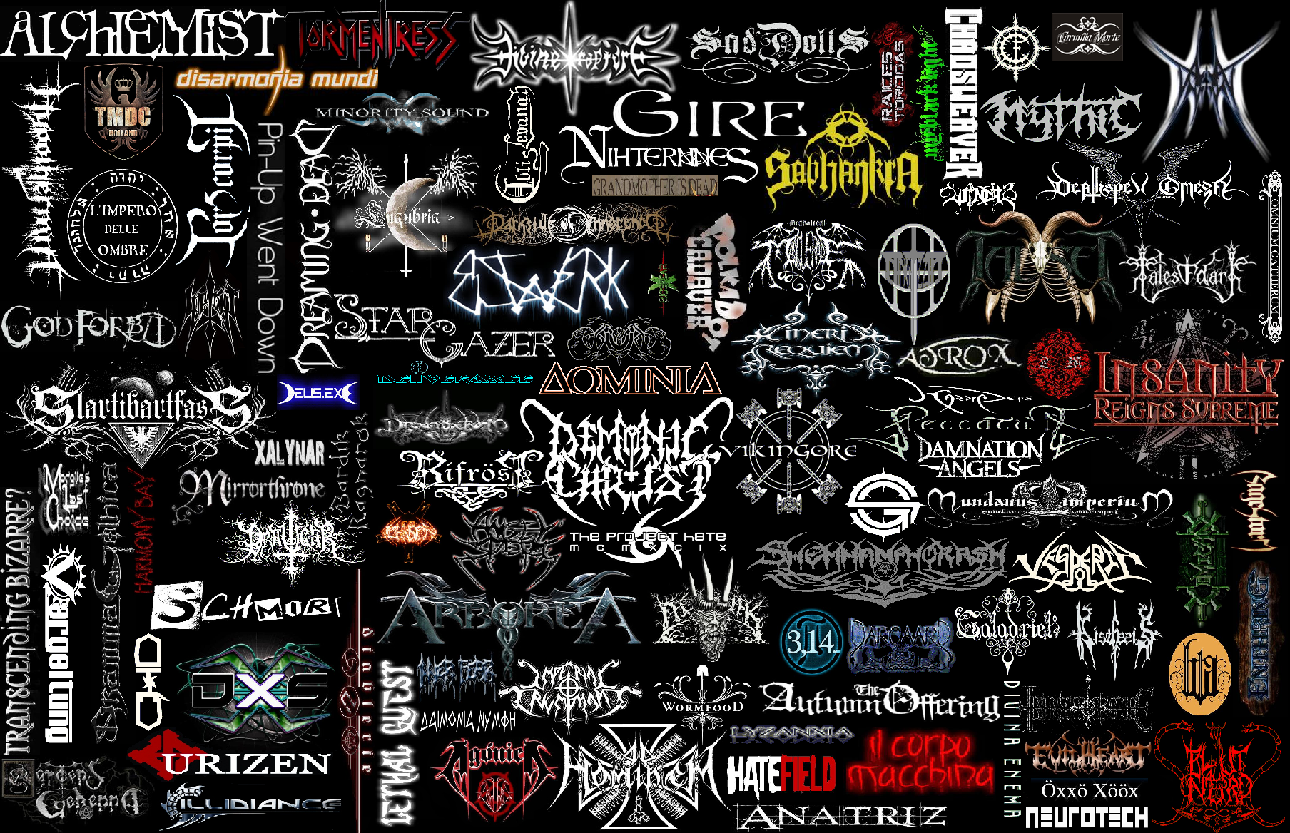 Showing Gallery For Metalcore Band Logos Collage