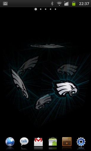 Bigger Eagles Logo Live Wall F For Android Screenshot