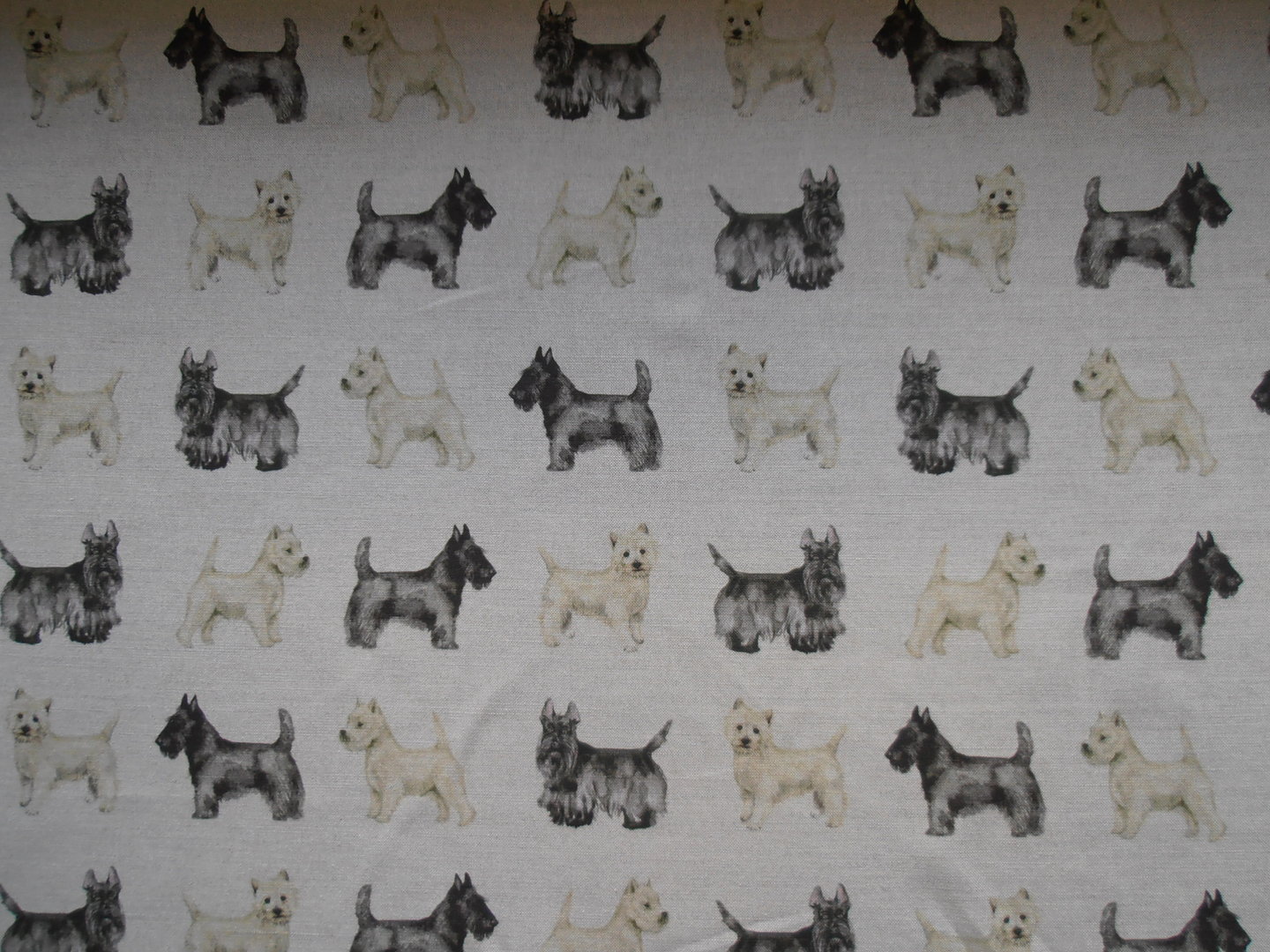 Voyage Scotty And Westie Linen Textile Express Buy Fabric Online
