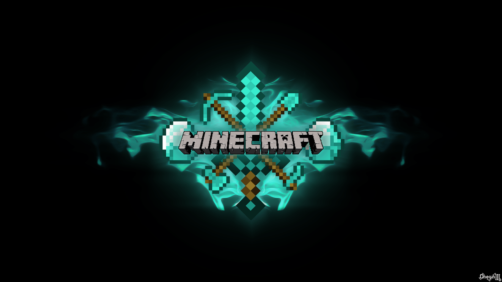 Minecraft Diamond Wallpaper Top