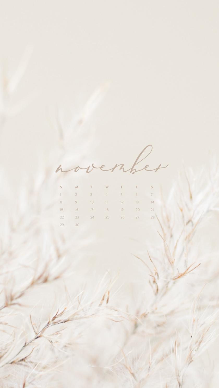 November Background For Your Phone Tablet Or