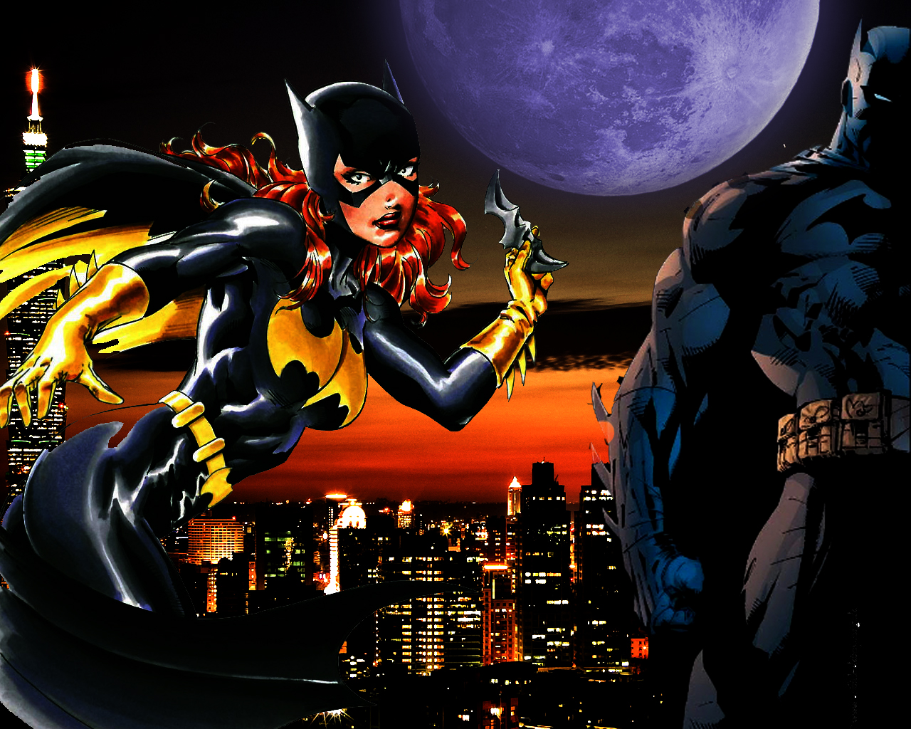 Batman And Batgirl Puter Wallpaper Desktop Background