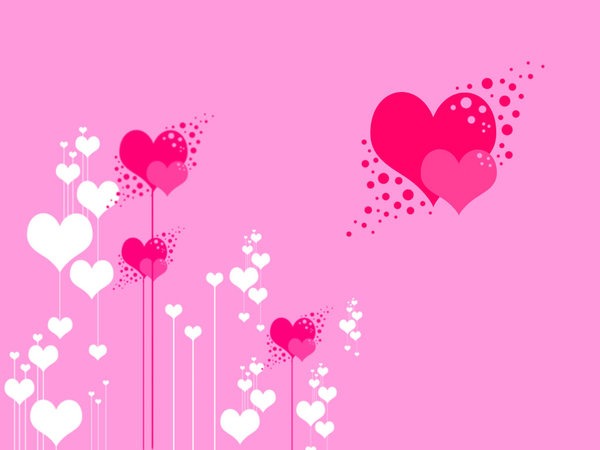 Pink Hearts Wallpaper Background On This