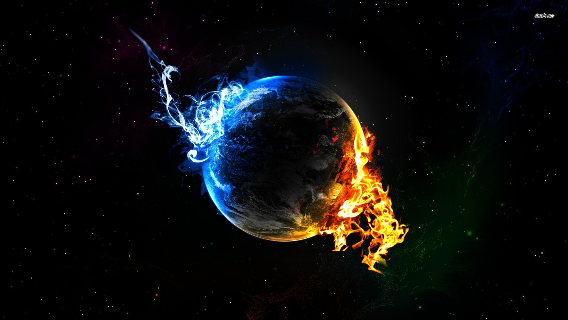Burning Earth Wallpaper