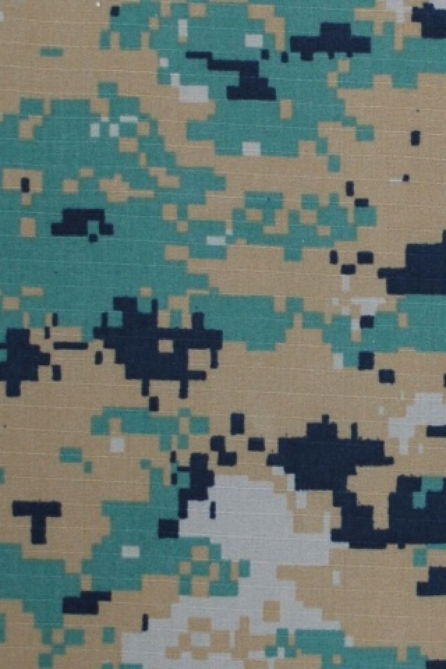 Camo Marine Digital Abstract Wallpaper For iPhone