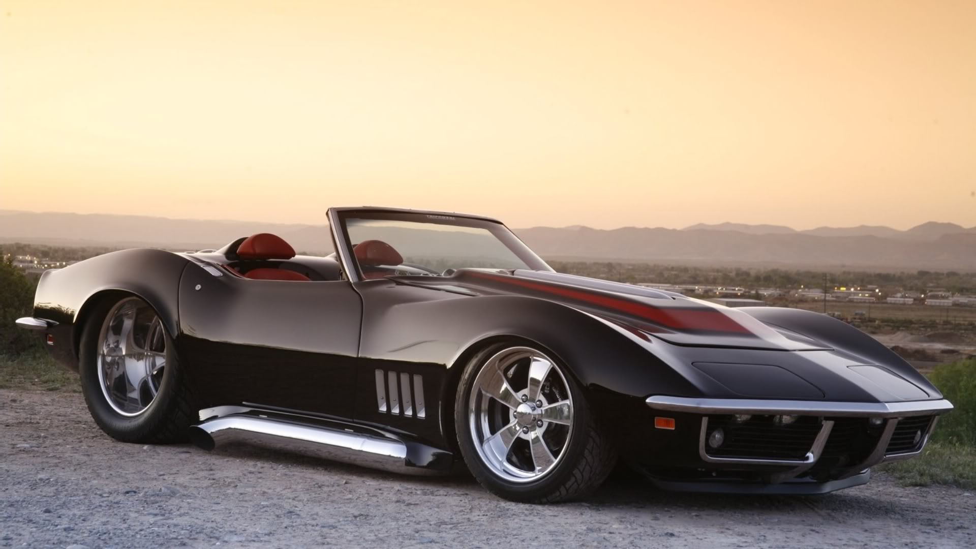 Black Corvette Stingray Wallpaper