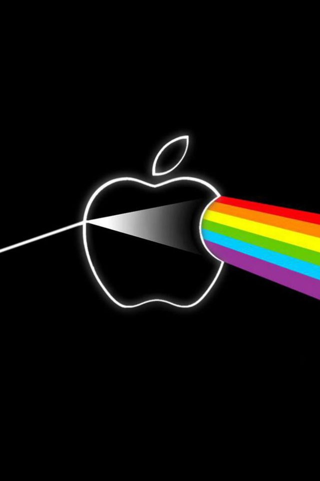For iPhone Logos Wallpaper Apple Pink Floyd