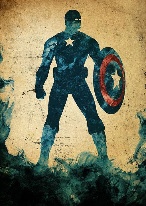 Pin Minimalist Captain America Background