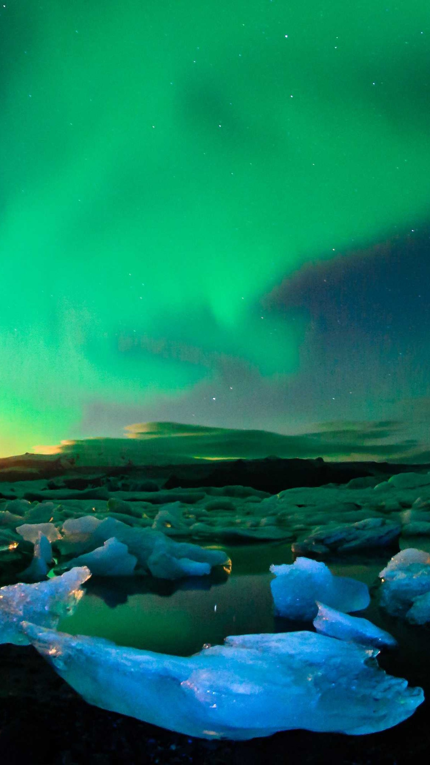 Wallpaper Iceland 4k HD Northern Lights Sky Ice