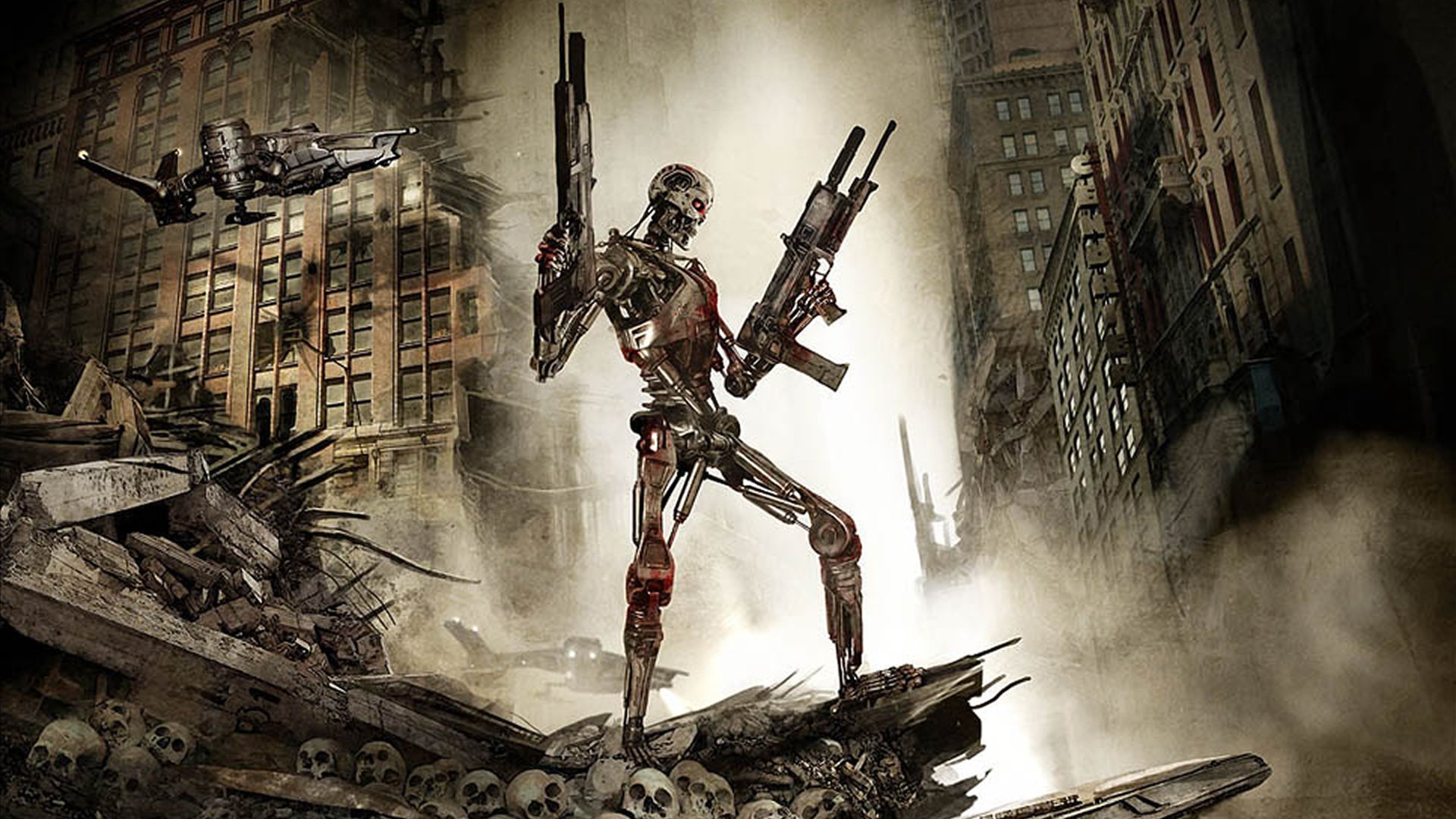 Terminator Sci Fi Action Movie Film Wallpaper