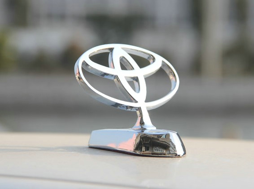  Metal Logo Front Hood Bonnet Emblem SILVER Badge for Toyota logo