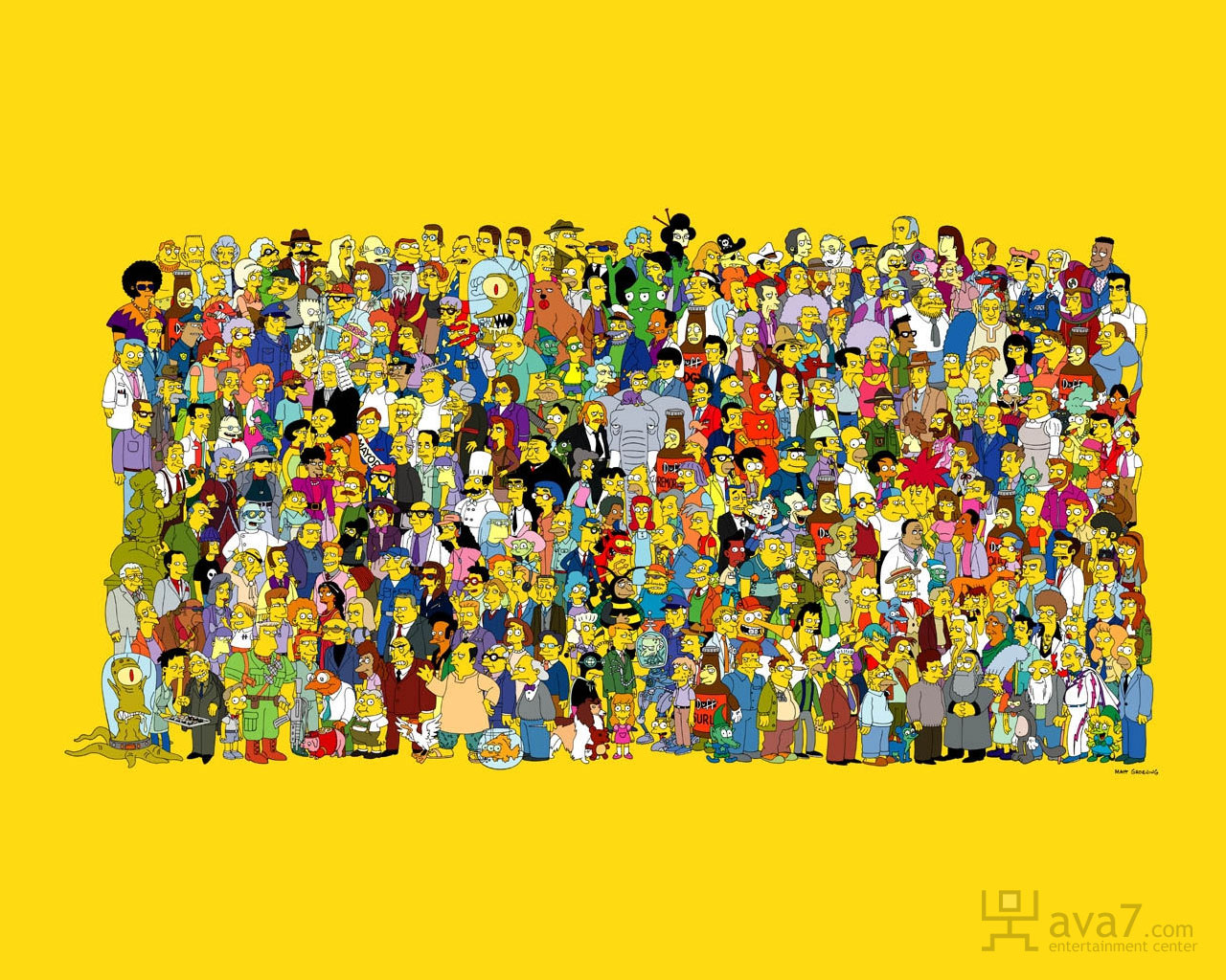 Simpsons Characters Wallpaper Kb