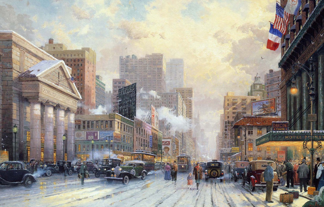 Wallpaper Winter Snow Machine City The Street Avenue